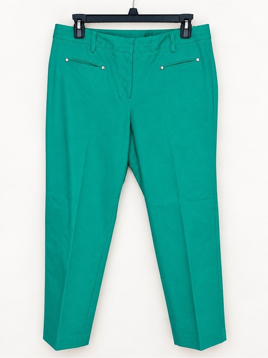 Larry Levine Pants - Larry Levine Green Spandex Blend Green Spring Pant Straight ankle Size 12